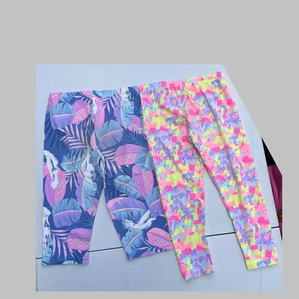 Carters Girl Set of 2 leggings Capri size 10-12